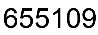 Number 655109 black image