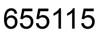 Number 655115 black image
