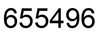 Number 655496 black image