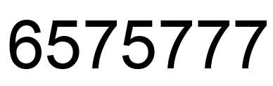 Número 6575777 imagen negro