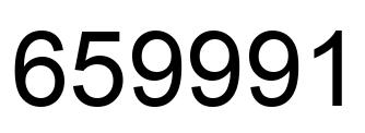 Número 659991 imagen negro