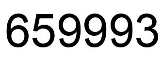 Número 659993 imagen negro