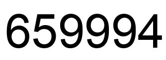 Número 659994 imagen negro
