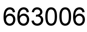 Number 663006 black image