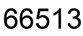 Número 66513 imagen negro