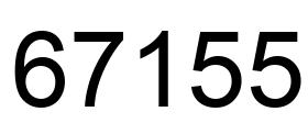 Number 67155 black image