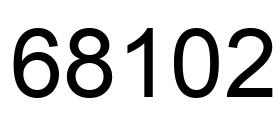 Número 68102 imagen negro
