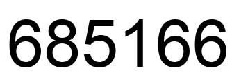Número 685166 imagen negro