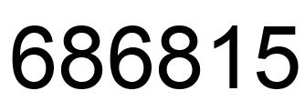 Número 686815 imagen negro