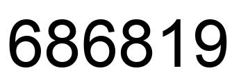 Número 686819 imagen negro