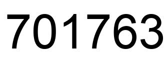 Número 701763 imagen negro