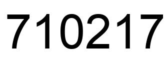 Número 710217 imagen negro