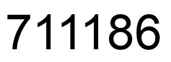 Número 711186 imagen negro