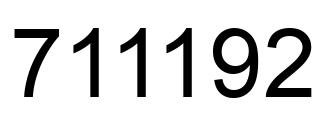 Número 711192 imagen negro