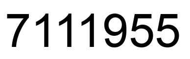 Número 7111955 imagen negro