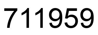 Número 711959 imagen negro