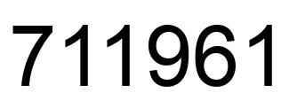 Número 711961 imagen negro