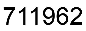 Número 711962 imagen negro
