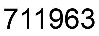 Número 711963 imagen negro