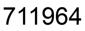 Número 711964 imagen negro