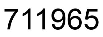 Número 711965 imagen negro