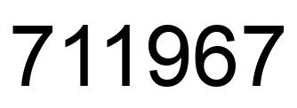 Número 711967 imagen negro