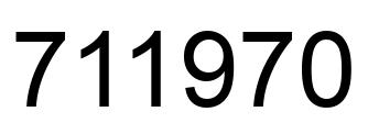 Número 711970 imagen negro