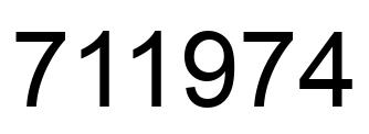 Número 711974 imagen negro