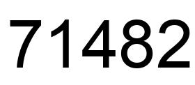 Number 71482 black image