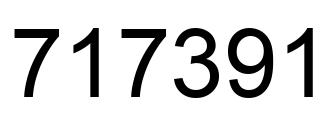 Number 717391 black image