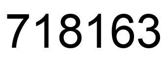 Número 718163 imagen negro