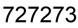 Número 727273 imagen negro