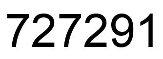 Número 727291 imagen negro