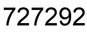 Número 727292 imagen negro