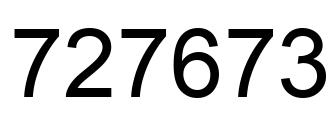 Número 727673 imagen negro
