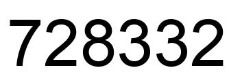 Número 728332 imagen negro