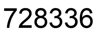 Número 728336 imagen negro