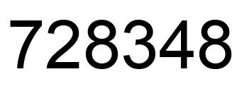 Número 728348 imagen negro