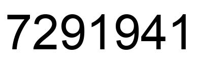 Número 7291941 imagen negro