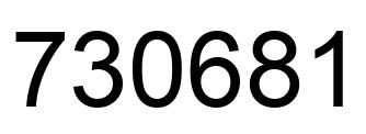 Number 730681 black image