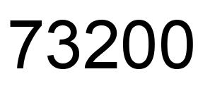 Número 73200 imagen negro