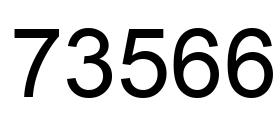 Number 73566 black image