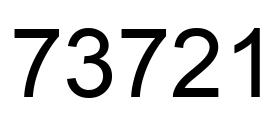 Number 73721 black image