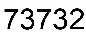 Número 73732 imagen negro