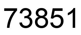 Número 73851 imagen negro