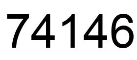 Número 74146 imagen negro