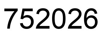 Número 752026 imagen negro