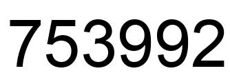 Número 753992 imagen negro