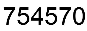 Número 754570 imagen negro