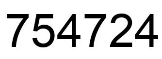 Número 754724 imagen negro